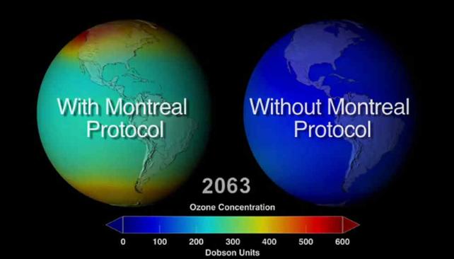 PELIGRO. Detectan cuatro nuevos gases que afectan al protector solar del planeta (Captura web).