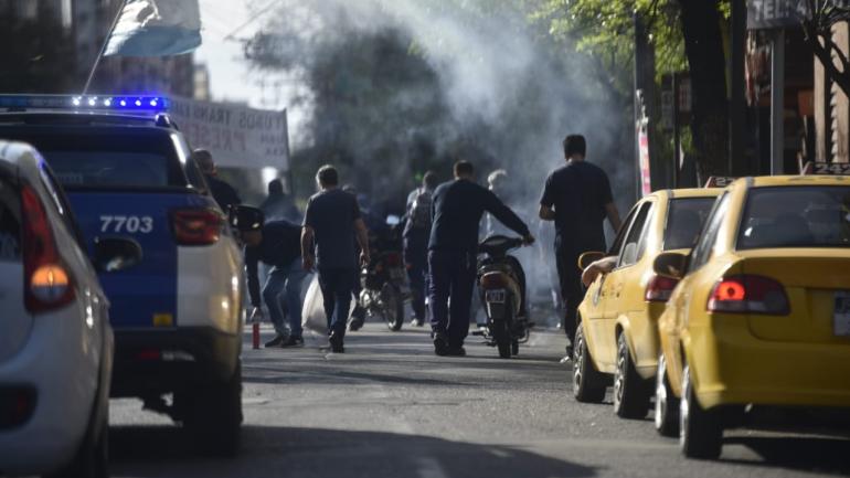 PROTESTA EN EL CENTRO. (La Voz/Pedro Castillo).